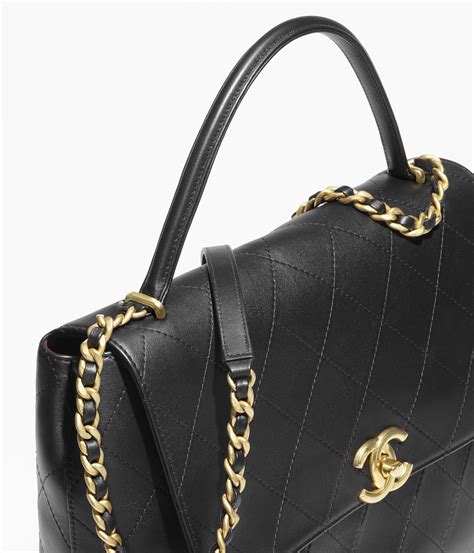 sac à rabat avec poignée chanel